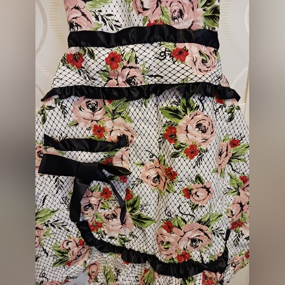 Jessie Steele Floral Shabby Chic Apron 100% Cotton Boho Country - Picture 7 of 11